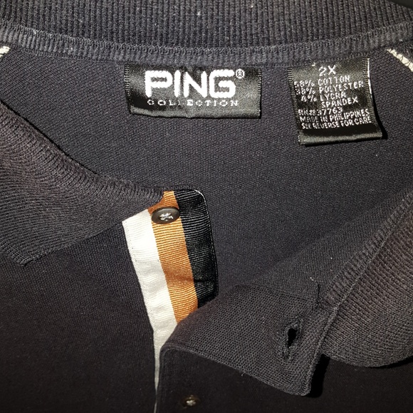 PING Golf Polo with tri-color placket 2XL - Picture 2 of 7